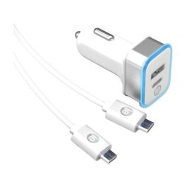 iEssentials IEN-PCC-31A1C 3.4-Amp USB and USB-C Car Charger with Charge and Sync